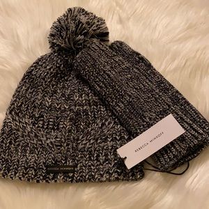 Rebecca Minkoff beanie and arm warmer set